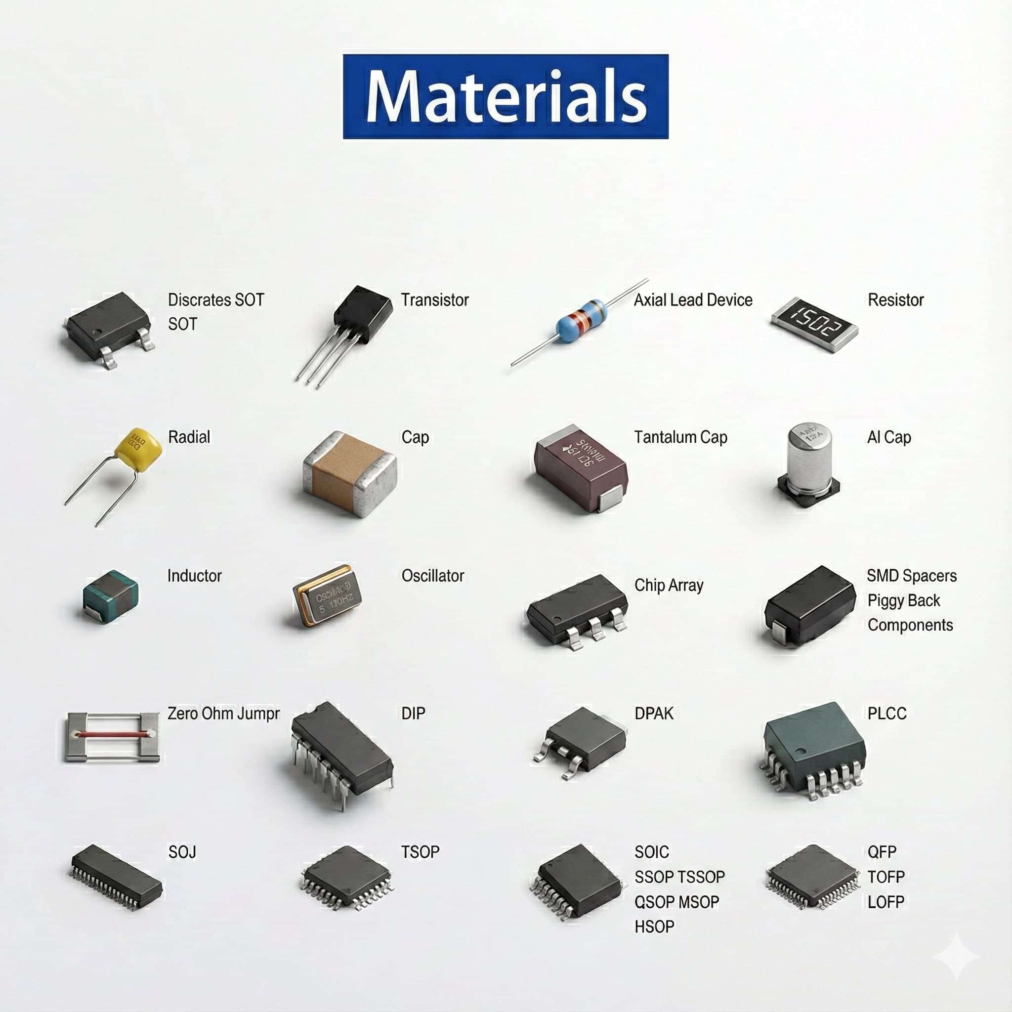 Materialien, die bei der Herstellung der SSD verwendet werden