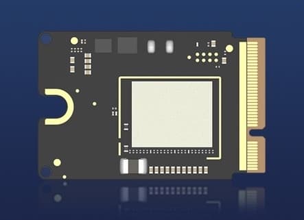 SSD back view