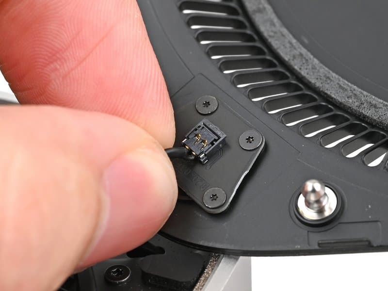 Power button cable exposed