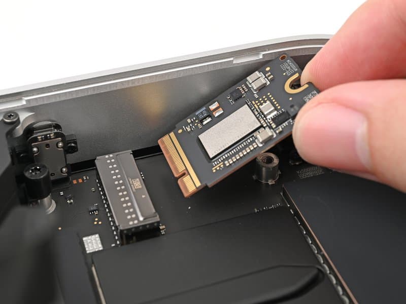 SSD removed from Mac mini